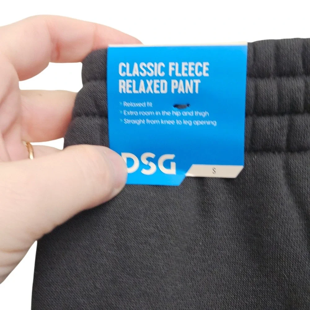 DSG Classic Fleece Relaxed Sweatpants Boys S Pure‎ Black Athletic Comfort Lounge